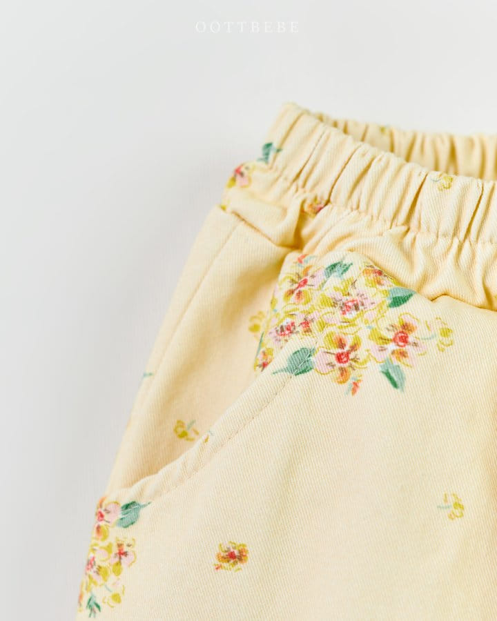 Oott Bebe - Korean Children Fashion - #fashionkids - Remi Flower Pants - 5