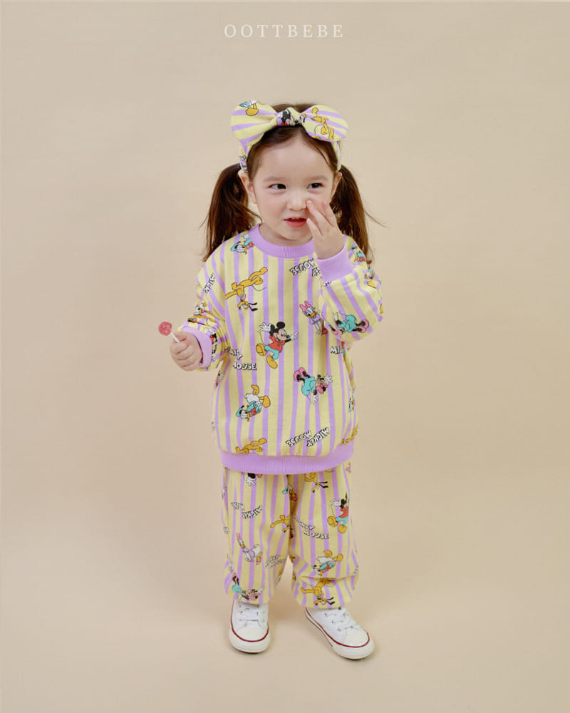 Oott Bebe - Korean Children Fashion - #kidsshorts - World D Top Bottom Set - 10