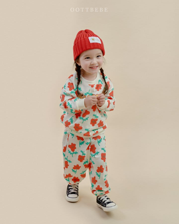 Oott Bebe - Korean Children Fashion - #kidsstore - Pansy Top Bottom Set