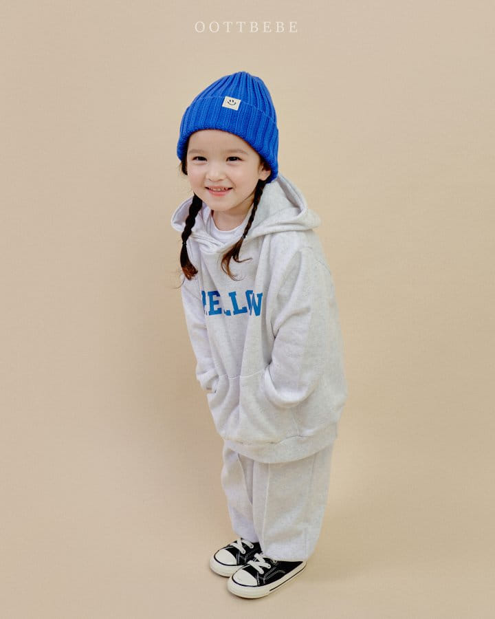 Oott Bebe - Korean Children Fashion - #kidsshorts - Hello Top Bottom Set - 4