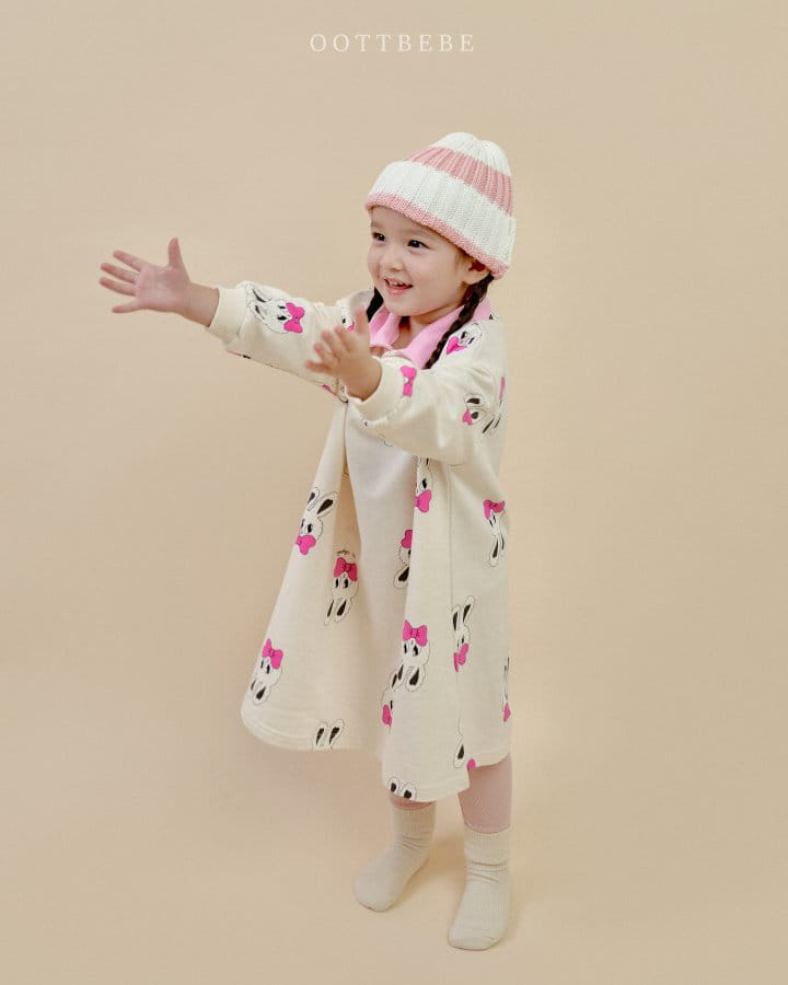Oott Bebe - Korean Children Fashion - #kidzfashiontrend - Rabbit Collar One-Piece - 5