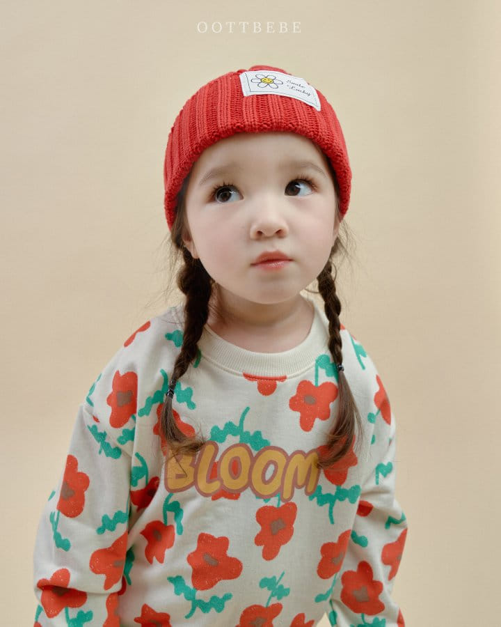 Oott Bebe - Korean Children Fashion - #kidzfashiontrend - Pansy Top Bottom Set - 2