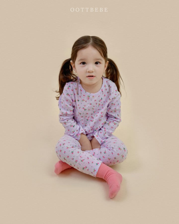 Oott Bebe - Korean Children Fashion - #littlefashionista - Blossome Easywear Top Bottom Set - 8