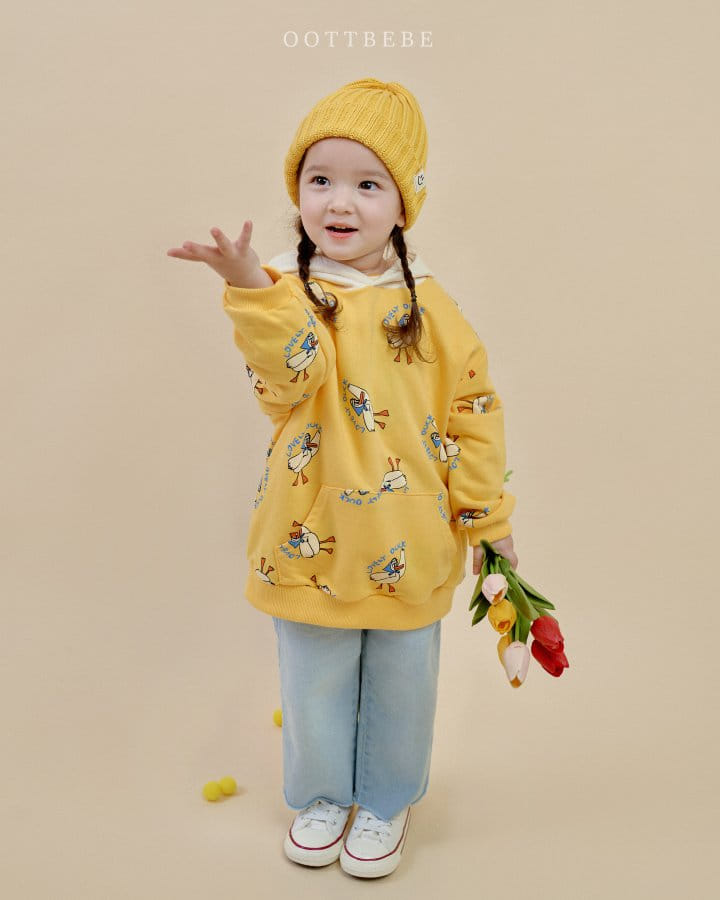 Oott Bebe - Korean Children Fashion - #littlefashionista - Duck Hoody Sweatshirt - 10