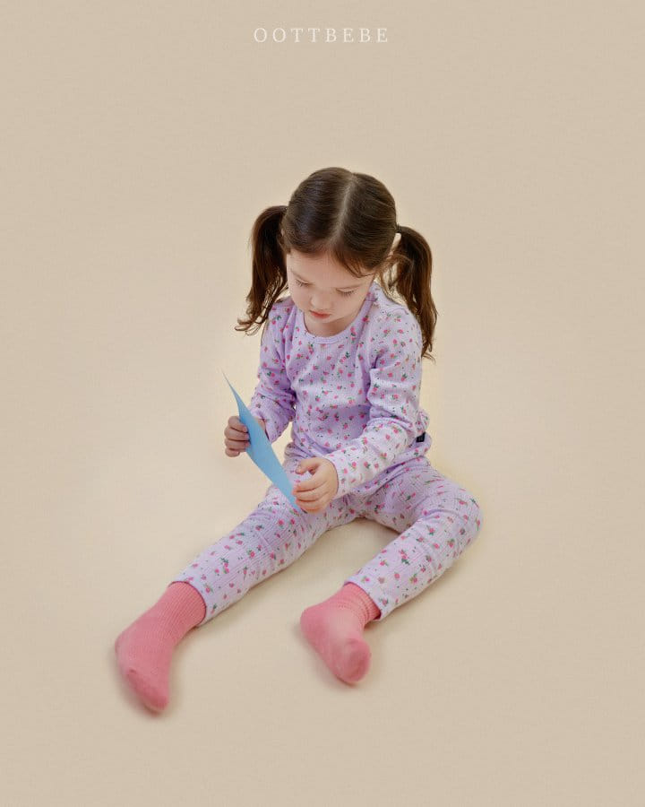Oott Bebe - Korean Children Fashion - #magicofchildhood - Blossome Easywear Top Bottom Set - 9