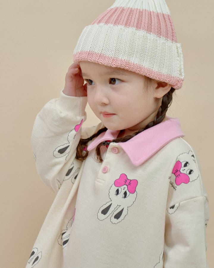 Oott Bebe - Korean Children Fashion - #magicofchildhood - Rabbit Collar One-Piece - 8