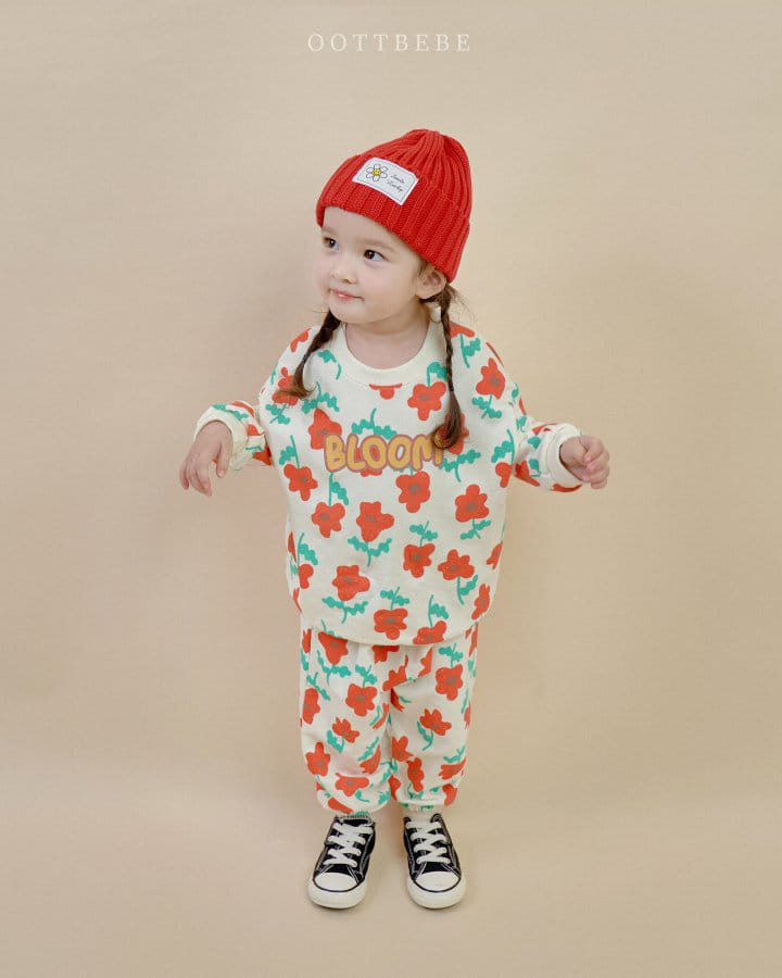 Oott Bebe - Korean Children Fashion - #magicofchildhood - Pansy Top Bottom Set - 5