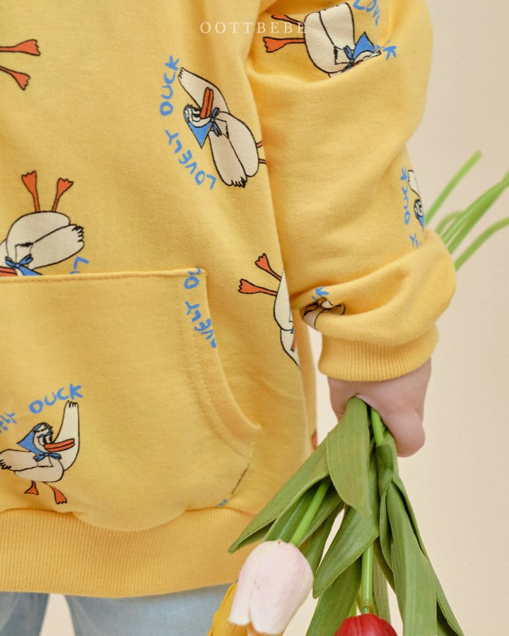 Oott Bebe - Korean Children Fashion - #magicofchildhood - Duck Hoody Sweatshirt - 11