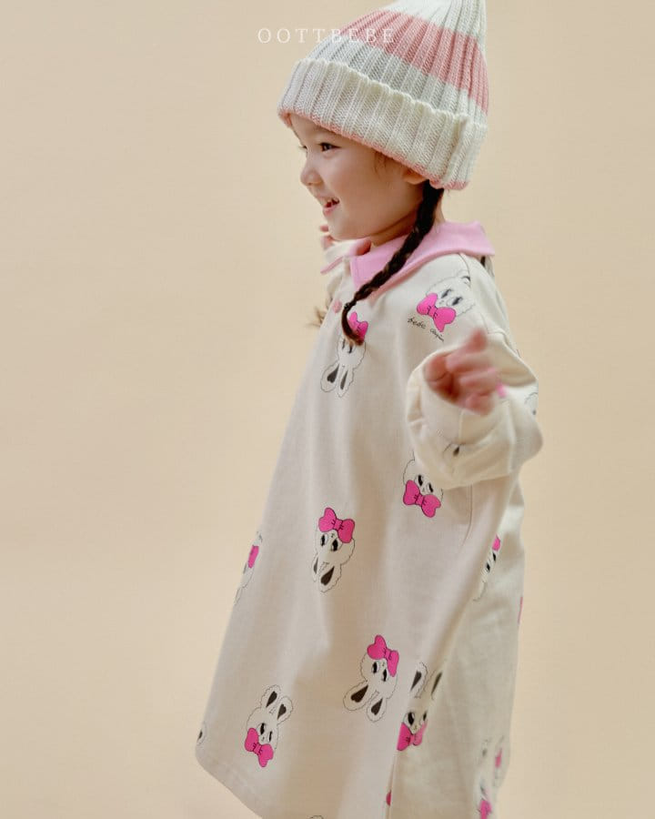 Oott Bebe - Korean Children Fashion - #prettylittlegirls - Rabbit Collar One-Piece - 10