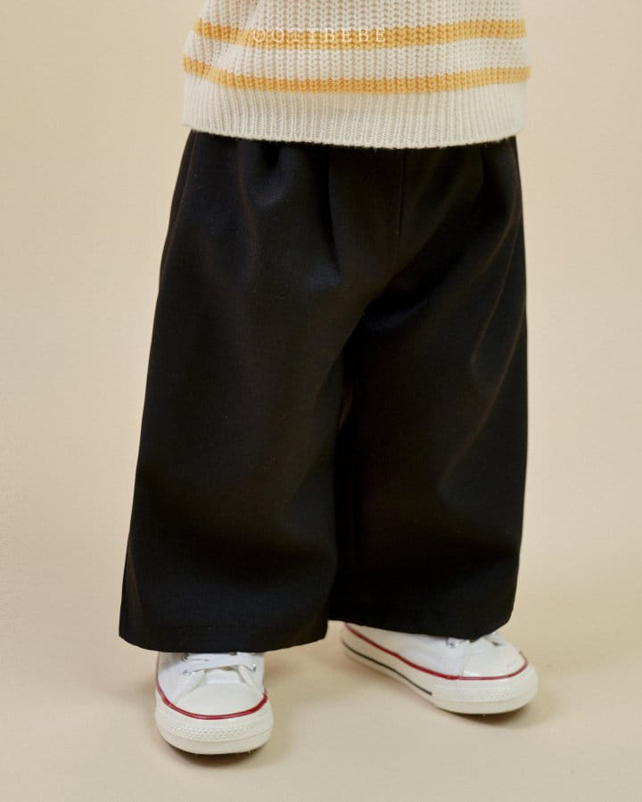 Oott Bebe - Korean Children Fashion - #minifashionista - Lapping Wide Pants - 4