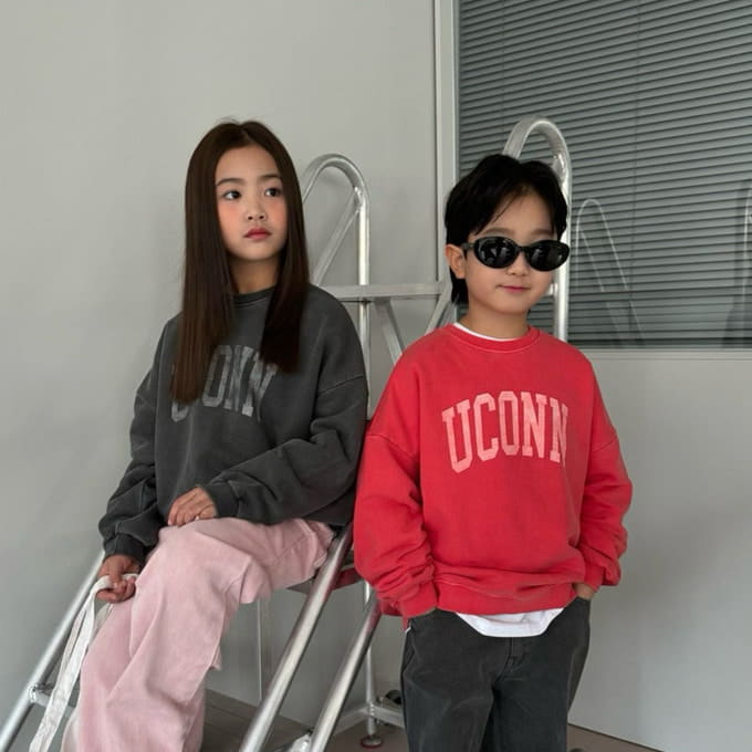 Our - Korean Children Fashion - #Kfashion4kids - Ucon Piece dyed Fabric Sweatshirt