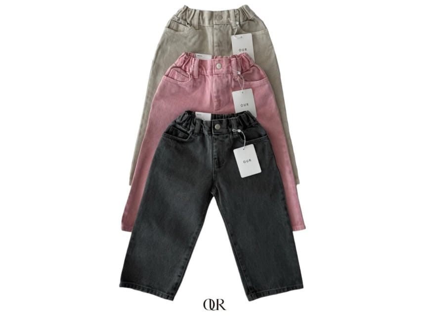 Our - Korean Children Fashion - #childofig - Nordic Piece dyed Fabric  Wide Pants - 2