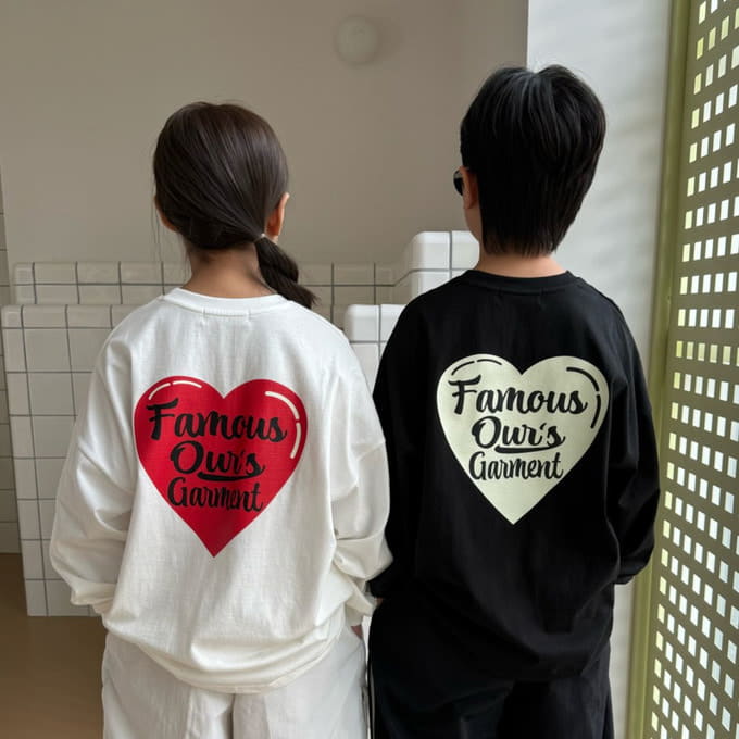 Our - Korean Children Fashion - #childrensboutique - Heart Tee