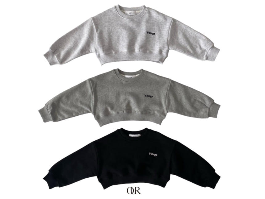 Our - Korean Children Fashion - #designkidswear - Village Crop Sweatshirt - 10