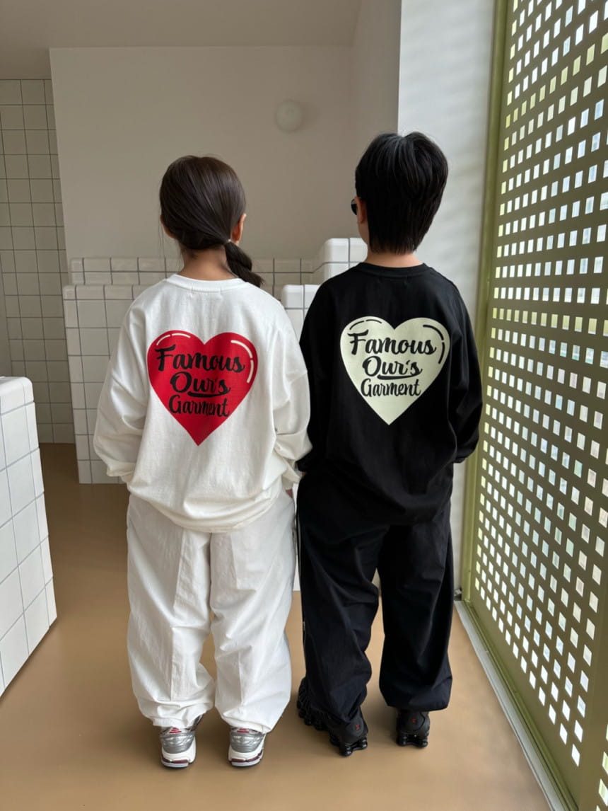 Our - Korean Children Fashion - #discoveringself - Heart Tee - 3