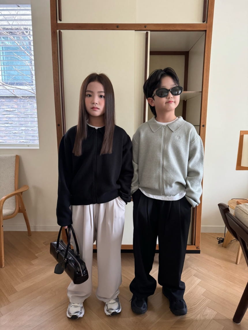 Our - Korean Children Fashion - #kidsstore - Robin Collar Zip Up - 10