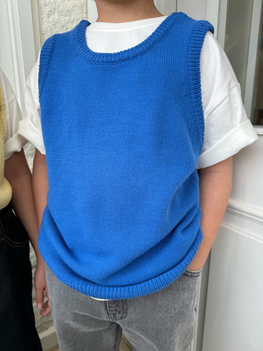 Our - Korean Children Fashion - #kidzfashiontrend - Baiker Knit Vest - 5