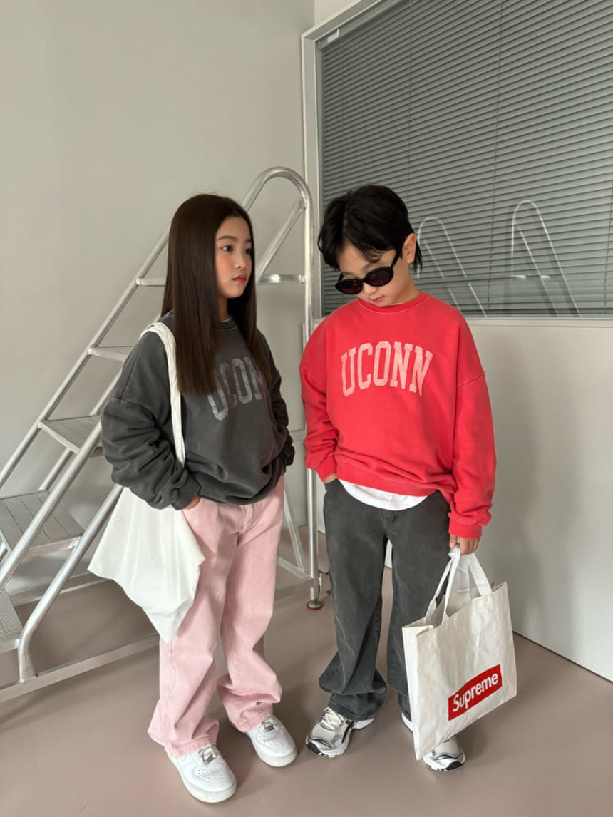 Our - Korean Children Fashion - #prettylittlegirls - Ucon Piece dyed Fabric Sweatshirt - 5