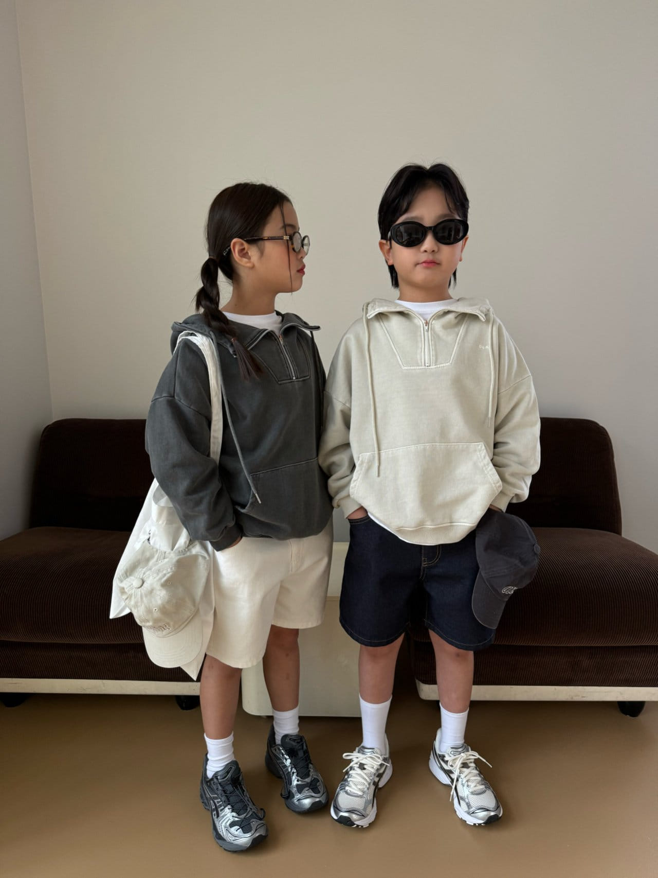 Our - Korean Children Fashion - #stylishchildhood - Half Neck Piece dyed Fabric Hoody - 9