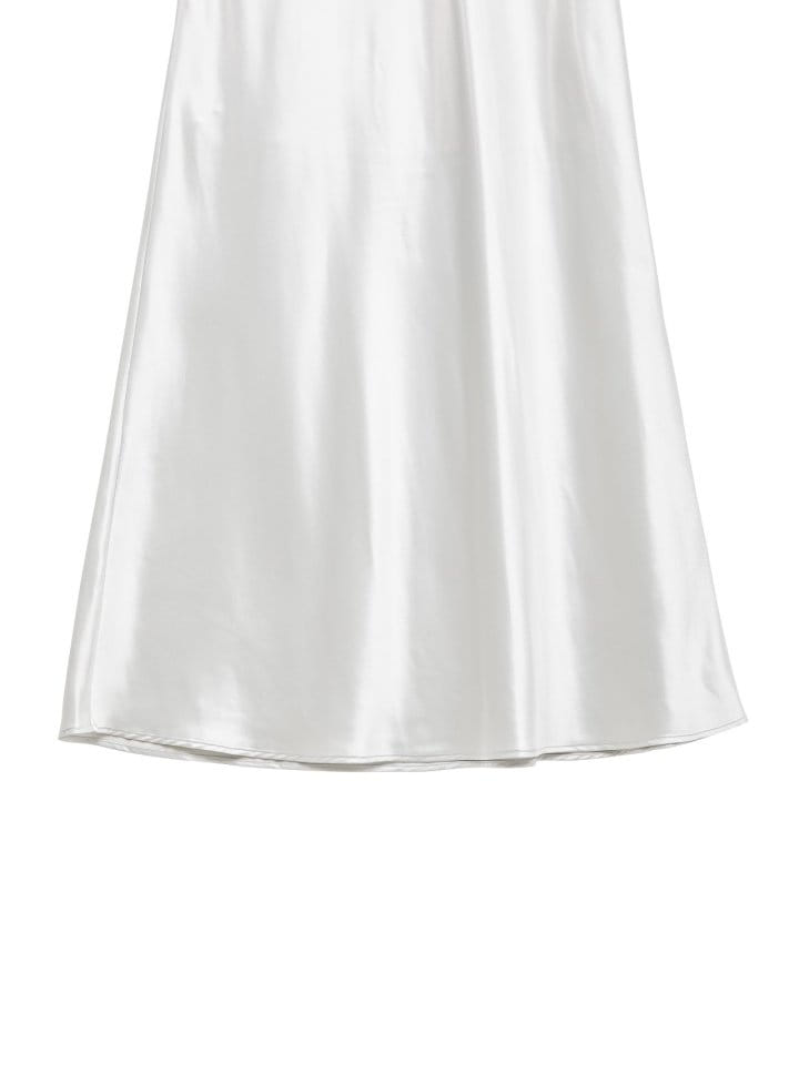 Paper Moon - Korean Women Fashion - #momslook - Silky Satin High Waisted Maxi Flared Skirt - 12