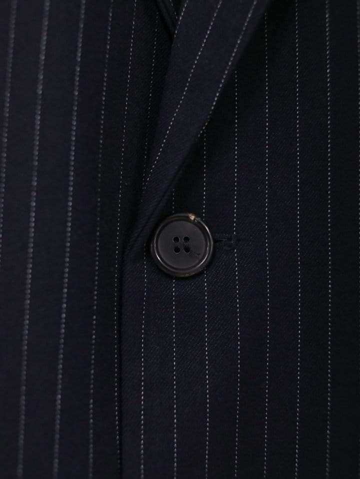Paper Moon - Korean Women Fashion - #momslook - Pin Stripe Three Button Detail Single W Blazer  - 10