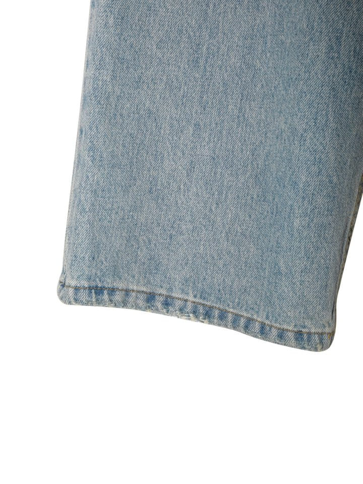 Paper Moon - Korean Women Fashion - #restrostyle - Wrap Detail Wide Denim Jeans  - 8