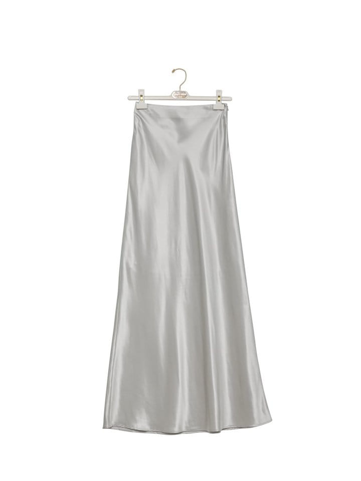 Paper Moon - Korean Women Fashion - #shopsmall - Silky Satin High Waisted Maxi Flared Skirt - 9