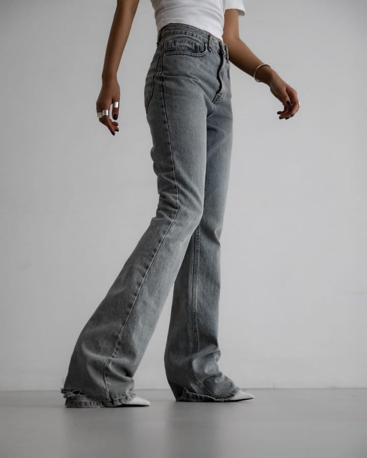 Paper Moon - Korean Women Fashion - #womensfashion - Straight Boots Cut X Ray Jeans  - 3