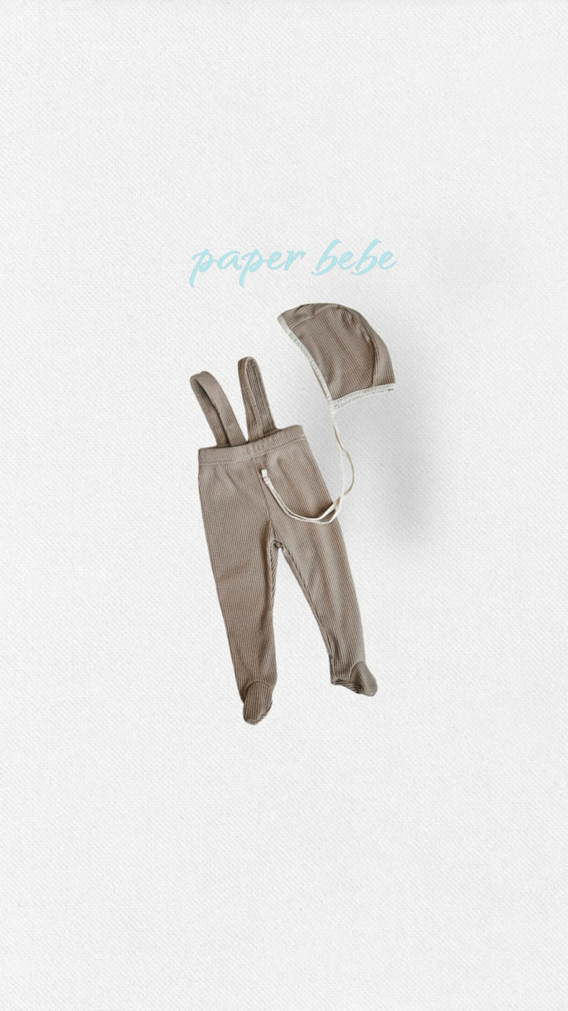 Paper Studios - Korean Baby Fashion - #onlinebabyboutique - N Rib Dungarees - 2