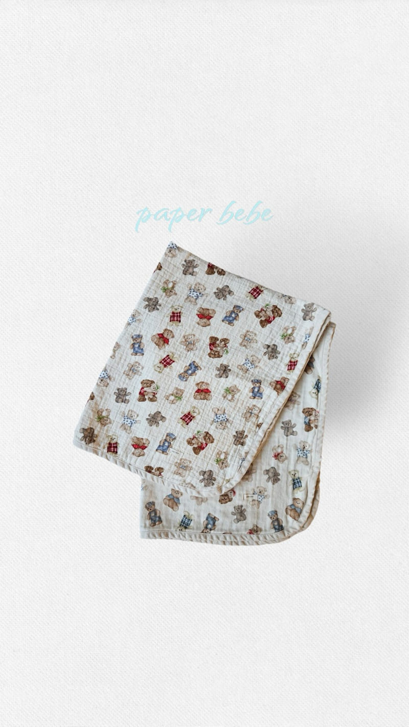 Paper Studios - Korean Baby Fashion - #onlinebabyboutique - Bear Blanket - 2