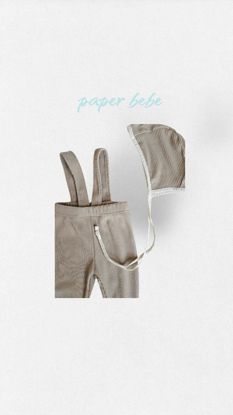 Paper Studios - Korean Baby Fashion - #onlinebabyshop - N Rib Dungarees - 3