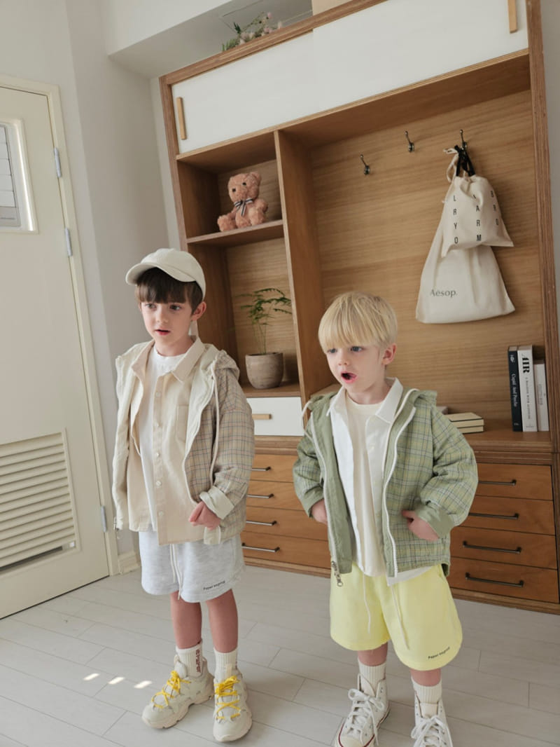 Paper Studios - Korean Children Fashion - #designkidswear - N Check Hoody Jumper - 7