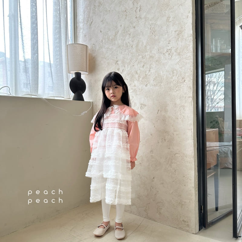 Peach-peach - Korean Children Fashion - #childofig - Mono Leggings - 9