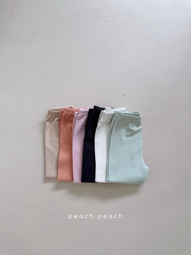 Peach-peach - Korean Children Fashion - #kidsstore - Mono Leggings - 2
