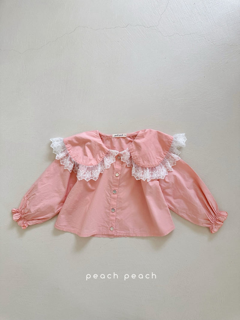 Peach-peach - Korean Children Fashion - #kidsstore - Sherbet Blouse - 2