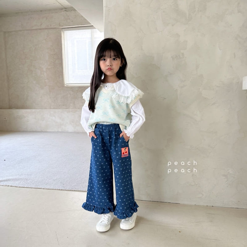 Peach-peach - Korean Children Fashion - #prettylittlegirls - Ribbon Vest - 9