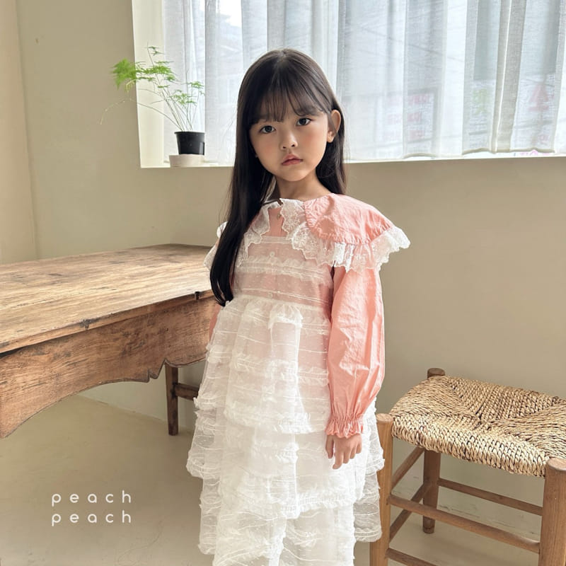 Peach-peach - Korean Children Fashion - #stylishchildhood - Sherbet Blouse - 11