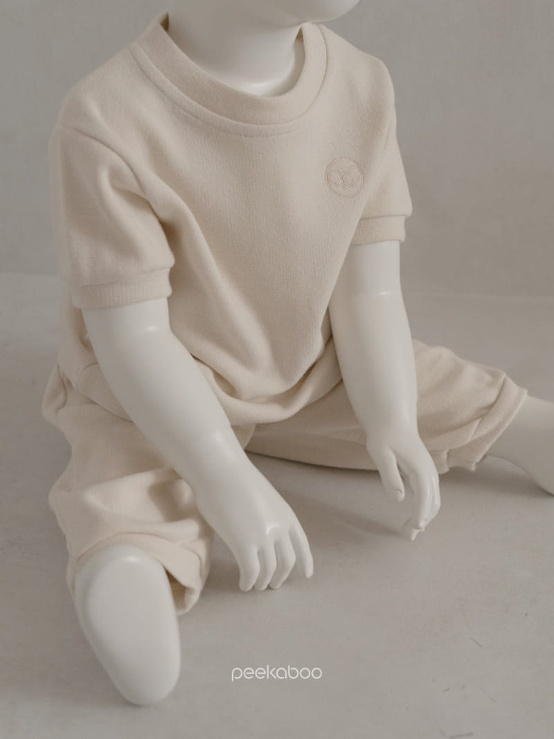 Peekaboo - Korean Baby Fashion - #babyboutiqueclothing - Hug Baby Top Bottom Set - 5