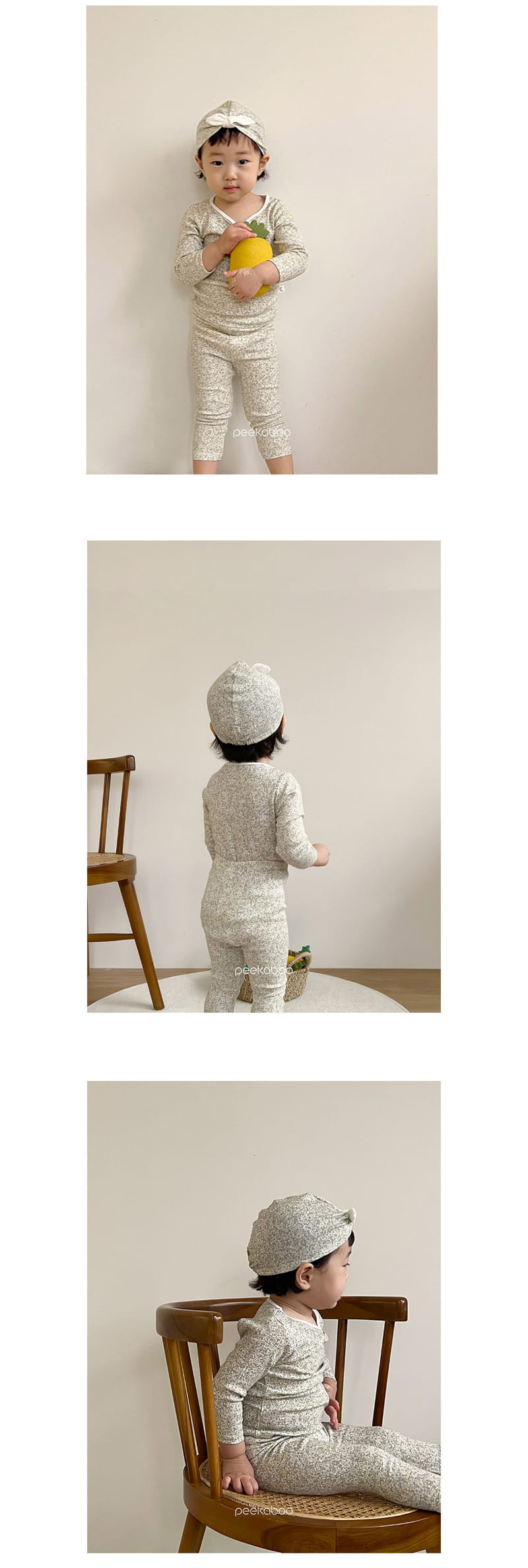 Peekaboo - Korean Baby Fashion - #babyoutfit - Flower Sooni Salong Hat - 3
