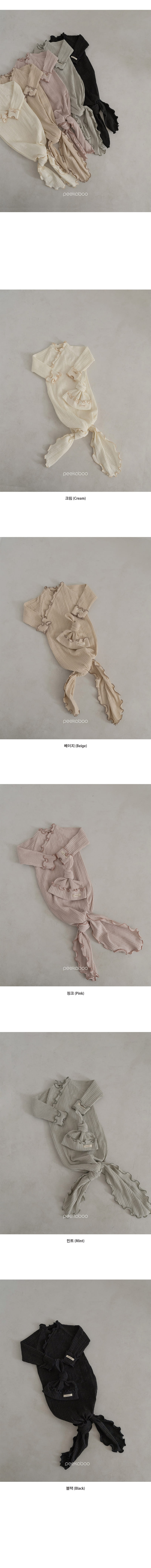 Peekaboo - Korean Baby Fashion - #onlinebabyboutique - Daphne Tail Bonnet Set - 2