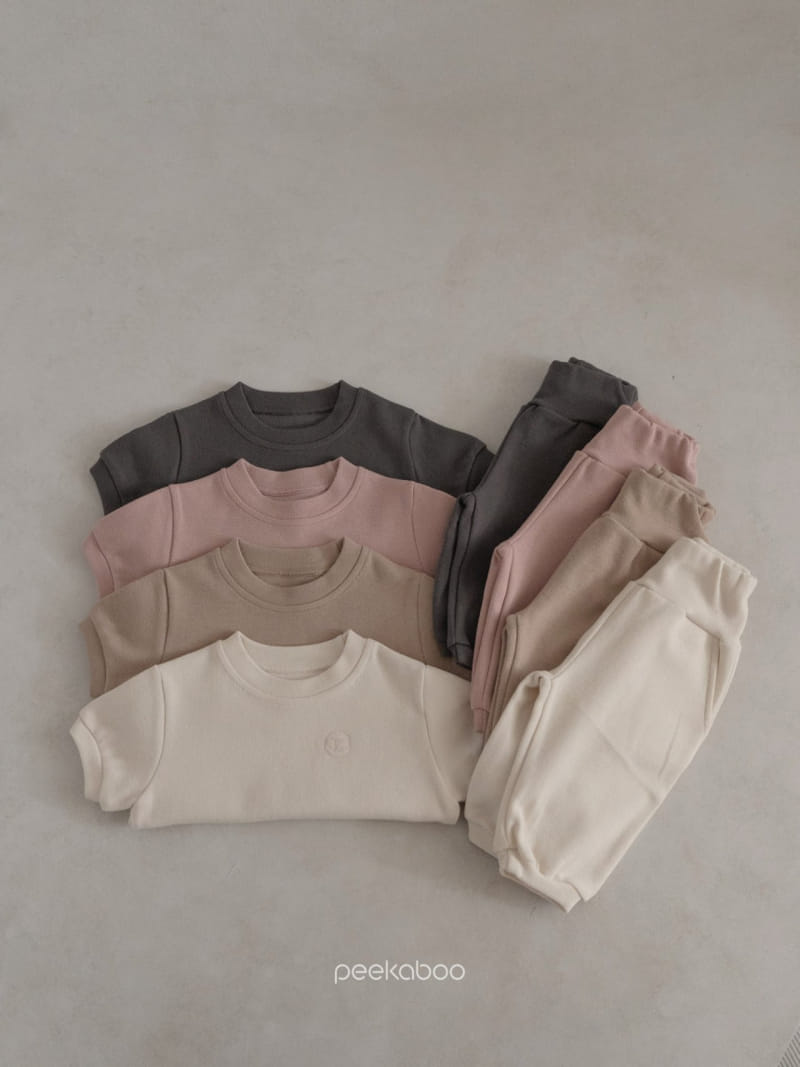 Peekaboo - Korean Baby Fashion - #onlinebabyboutique - Hug Baby Top Bottom Set
