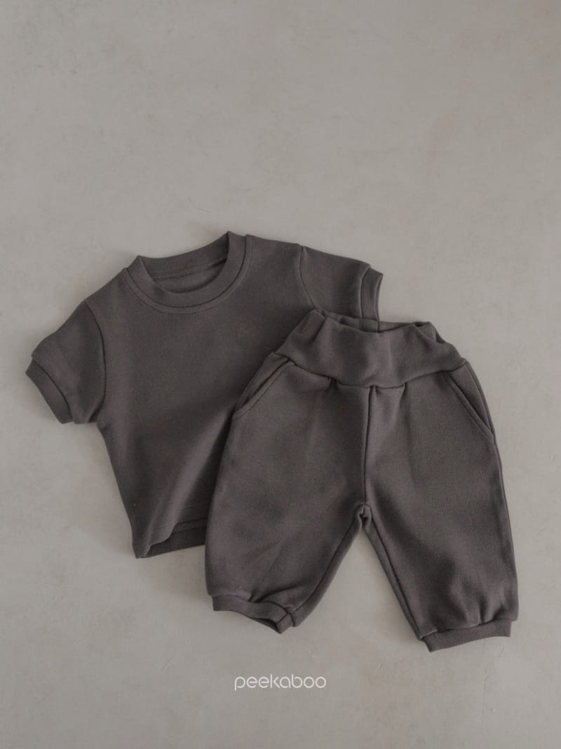 Peekaboo - Korean Baby Fashion - #onlinebabyshop - Hug Baby Top Bottom Set - 2