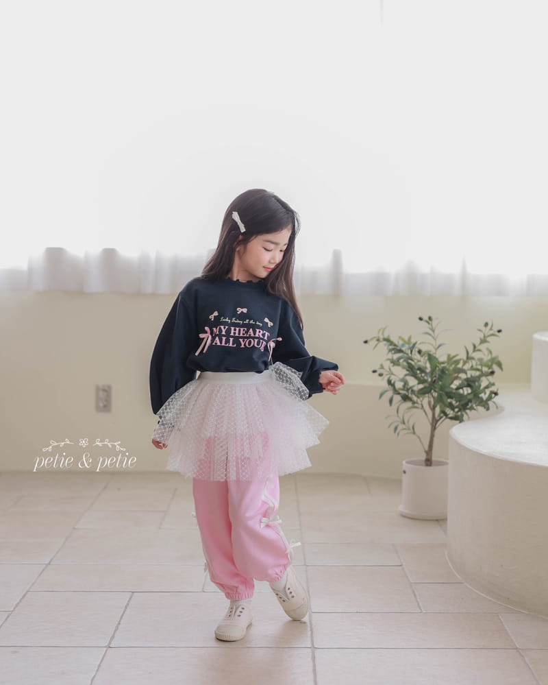 Petit & Petit - Korean Children Fashion - #Kfashion4kids - My Heart Ribbon Sweatshirt - 10