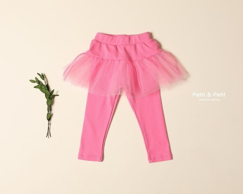 Petit & Petit - Korean Children Fashion - #Kfashion4kids - Mesh Skirt Leggings - 3