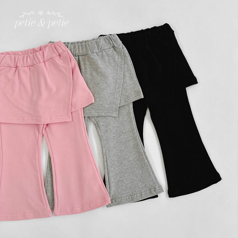 Petit & Petit - Korean Children Fashion - #Kfashion4kids - Wrap Skirt Leggings - 2