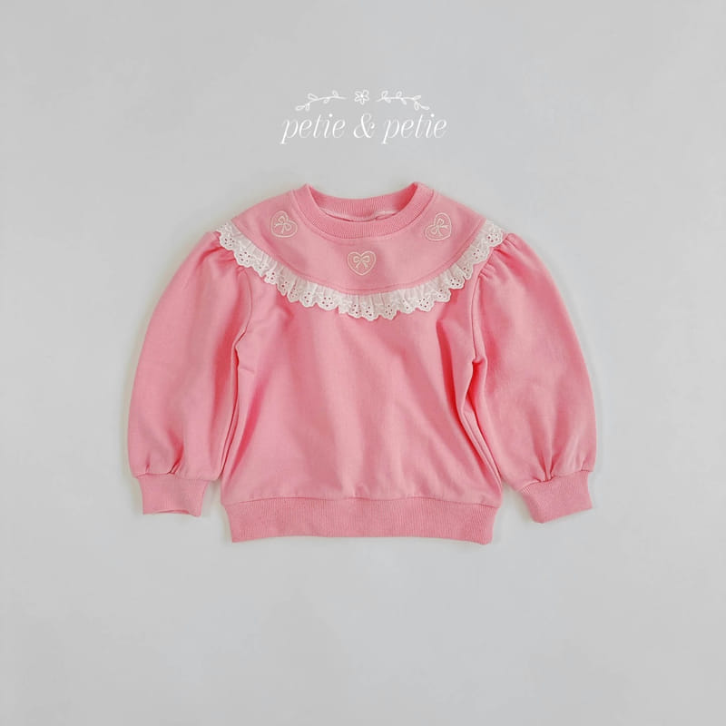 Petit & Petit - Korean Children Fashion - #childofig - Heart Embroidery Sweatshirt - 7