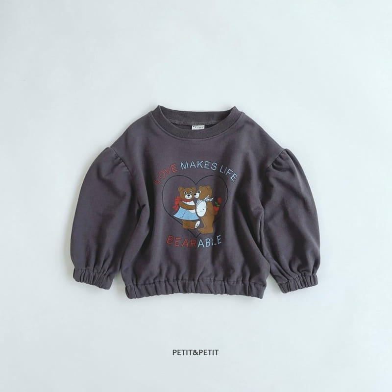 Petit & Petit - Korean Children Fashion - #childofig - Lovely Bear Sweatshirt - 2