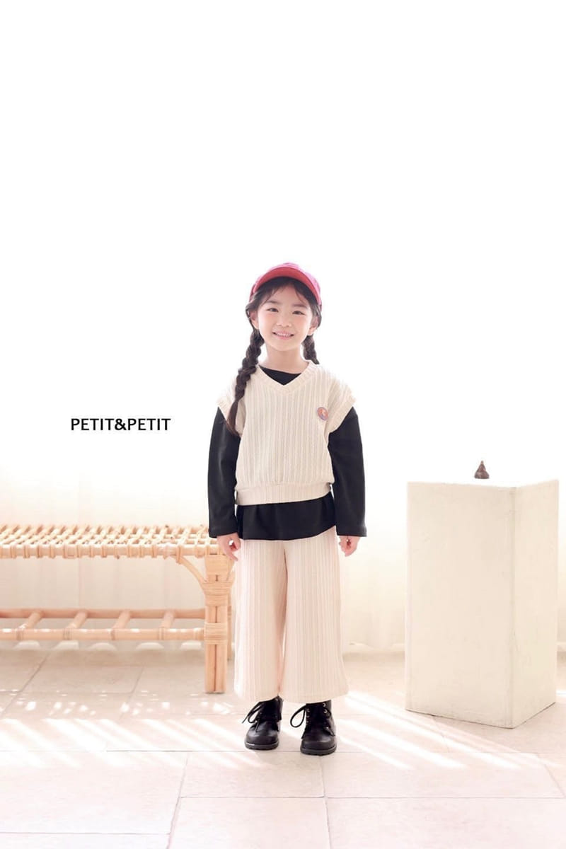 Petit & Petit - Korean Children Fashion - #childofig - Twiddle Vest Top Bottom Set - 11