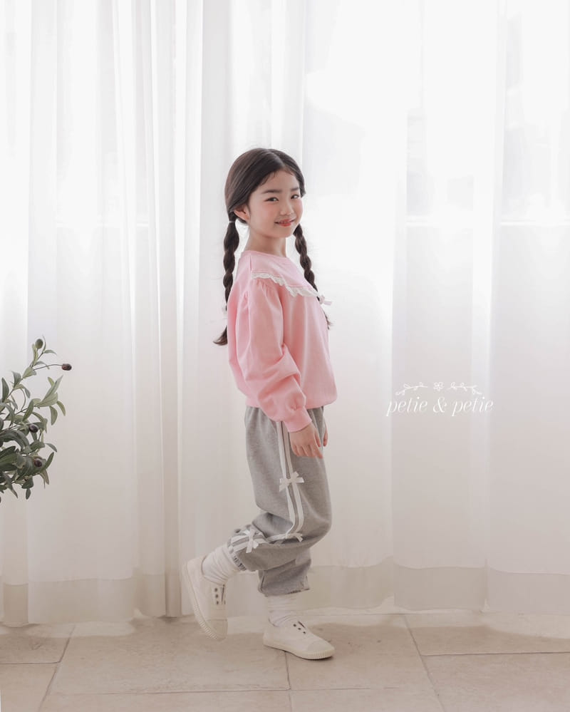 Petit & Petit - Korean Children Fashion - #childrensboutique - Heart Embroidery Sweatshirt - 9