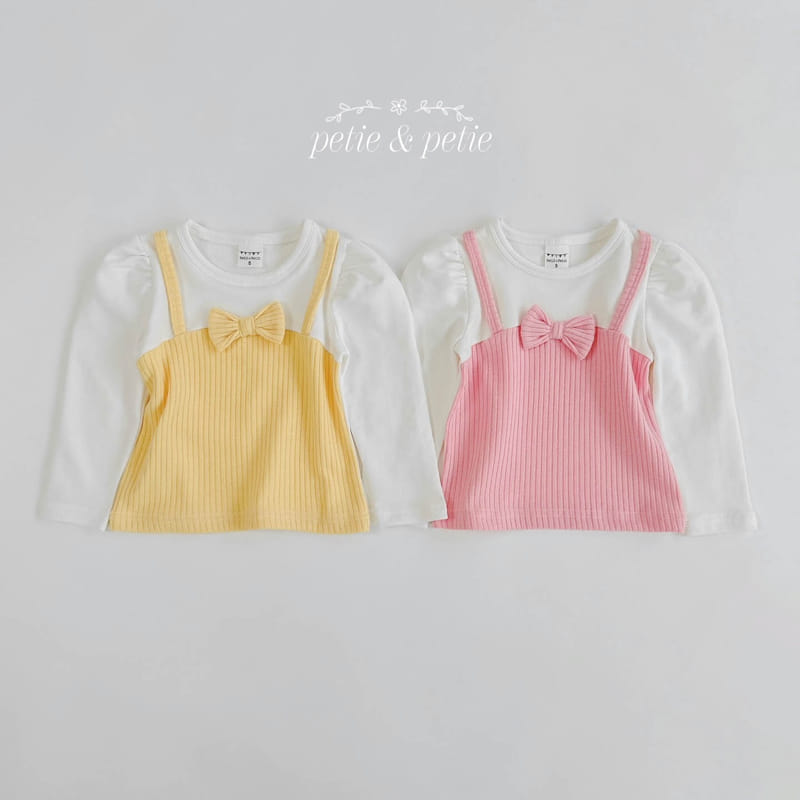 Petit & Petit - Korean Children Fashion - #childrensboutique - Ribbon Bustier Tee